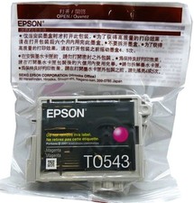 Original Epson T0543 Tinte magenta Stylus Photo R800 R1800 R 800 1800 in Folie