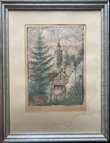Aquarell signiert george - signiert,