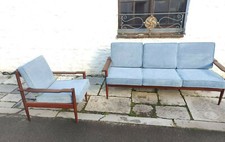 60-70er Jahre Teak Sofa mit
