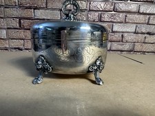 Versilberte  Zuckerdose