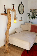 Stehlampe 150 cm aus Treibholz/Schwemmholz