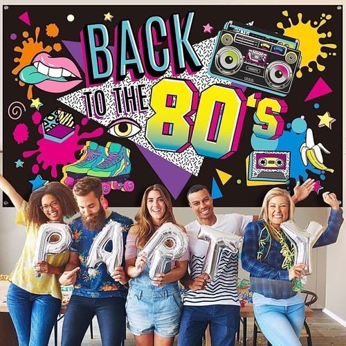 80er jahre banner deko - jahre,