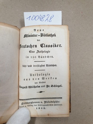 Neue miniatur bibliothek - neue, miniatur-bibliothek