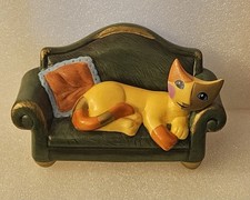 Rosina Wachtmeister Katze / - Siesta - / Katze auf Sofa, Sessel, Couch / Goebel