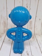 DDR Babyspielzeug * Rassel * Klapper * blaues Männchen * Spielzeug Baby