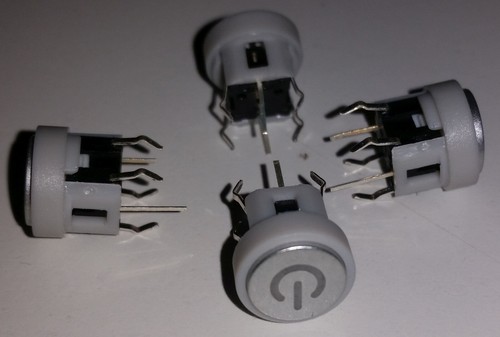 Druck taster blaue - led, d