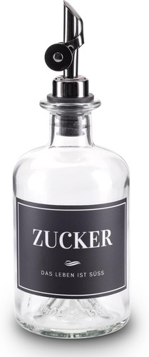 Zuckerstreuer glas 350ml - zuckerstreuer,,