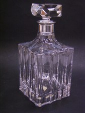 WHISKY- DEKANTER, KRISTALL MIT