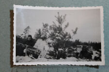 Foto Photo JA WW2 LKW SDKFZ Sd.Kfz. Halbkette Schlepper Geschütz tarn Schneetarn