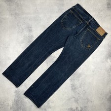 Rare True Religion Selvedge Denim Size 36 X 33 Pants Jeans Blue Made In USA Y2K