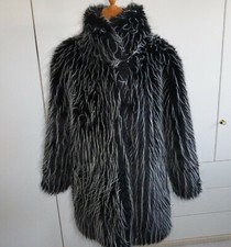 Vintage Damen Kunstpelz Winter Jacke Gr. 40 42  Kult Fell Faux fur