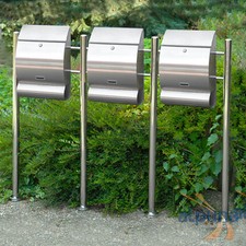 Dreier-Standbriefkasten 3er