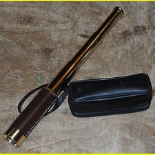kleines Messing / Leder Fernrohr Bresser Störtebecker 25 x 30 cm mit Tasche