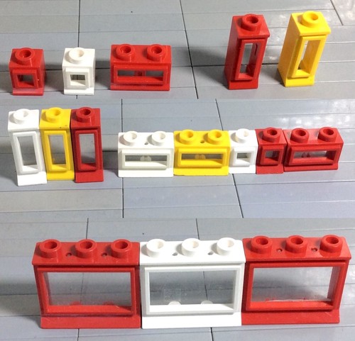 Lego fenster 1x1 1x2 1x1x2 - 1x1,