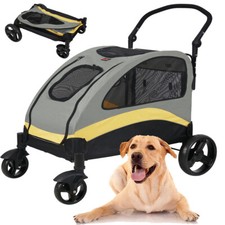 Große Hundewagen Hundetrolley Hundebuggy Pet Stroller mit Rädern L/XL/XXL Hunde