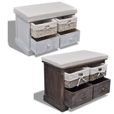  Vintage Sitzbank mit Stauraum