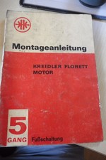 Kreidler Florett Mokick, Bedienungsanleitung Motor 5Gang