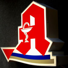 A wie APOTHEKE Alte Neon Leuchtreklame PERFEKT Medizin Arznei Arzt Äskulap GROß