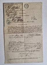 Grundbuch-Urkunde 1873 Riegel