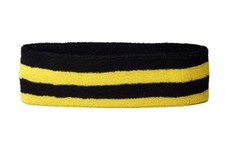 Stirnband Streifen Schwarz