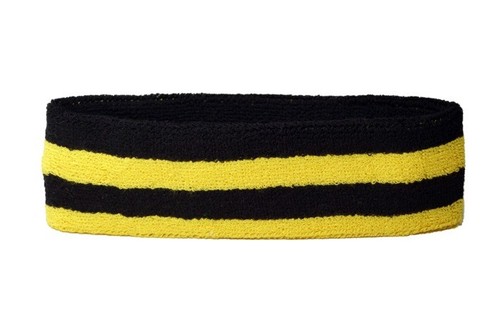 Stirnband streifen schwarz - streifen,