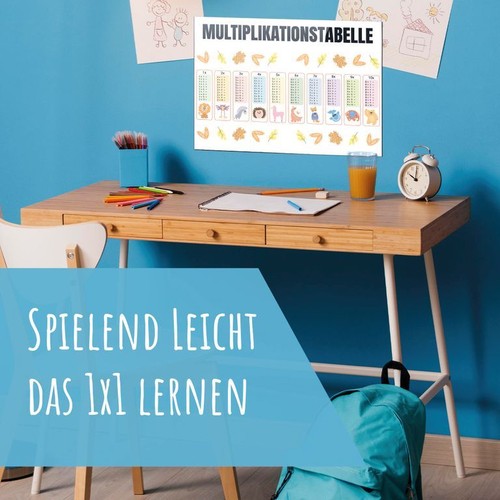 Lerntafel einmaleins 1x1 - lerntafel, in