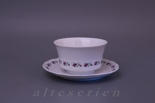 Sauciere mit teller einteilig - teller,