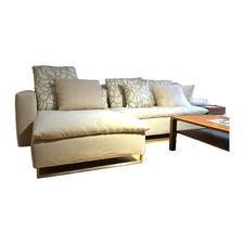 Signet Sofa Isla Milan Stoff Hipo Natur Creme Schlaffunktion