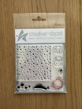 Creative Depot Stempelset Hintergrund Sterne Weihnachten Sizzix Big Shot