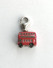 Anhänger Charm  Bus mit roter Emaille  von Esprit selten Silber 925 (2109)