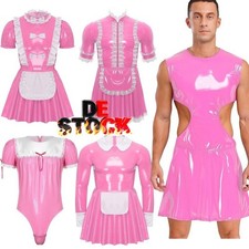 Herren Sissy Kleid mit Spitzen