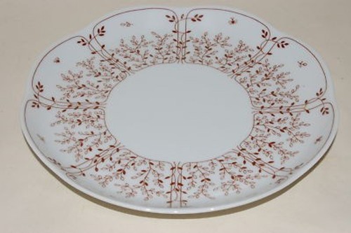 Kuchenteller fleur braun - kuchenteller,