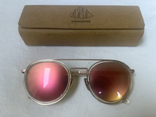 EINSTOFFEN Sonnenbrille Alpinist HB Transparent-Rose Gold. Grün. Swiss Design.