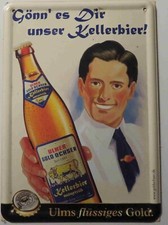 Blechschild Ulmer Gold Ochsen