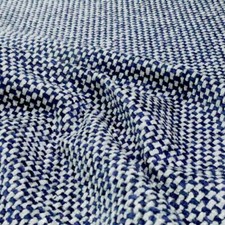 silber blau Polsterstoff für