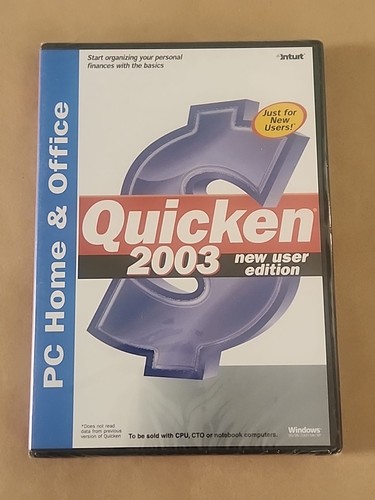 Intuit quicken 2003 - quicken, new