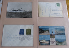 16 Belege AK Bordstempel Schiffspost HADAG Hamburg MS Bunte Kuh Seebäderschiff