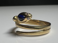 750 18K Gold  Snake Ring mit