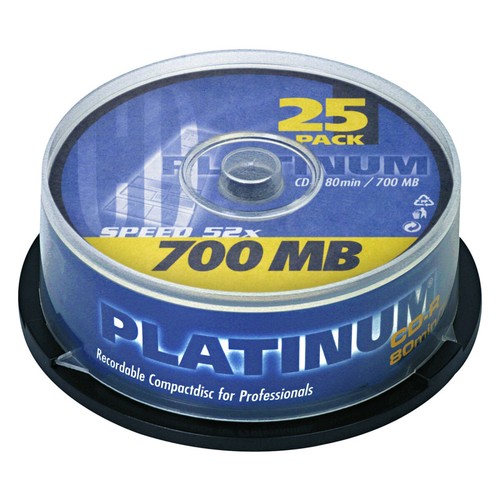 25er spindel platinum 700 - platinum, cd-r