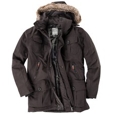 Brigg dunkelbrauner Parka mit