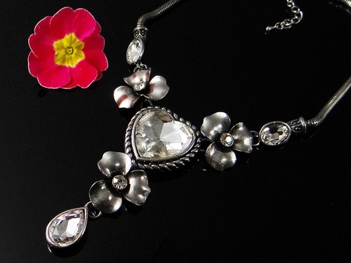Collier strass steine kristall - collier,