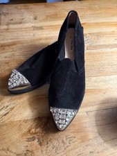 Slipper in Schwarz mit Strass