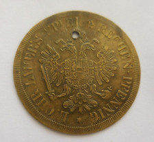 sehr alte Spielmarke Messing