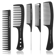 5 Stücke HaarKamm Set Barbier Kamm Haarstyling Antistatischer Friseur