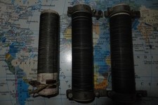 Zwei Stück vintage Draht- Leistungswiderstand 15 Ohm auf Keramik von Siemens