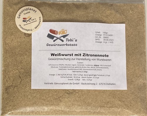 Weißwurst mit zitronennote - weißwurst,