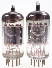 2x ECC82 = CV491 = B329 = 12AU7 Valvo pair Radio Röhre tube tested Doppeltriode