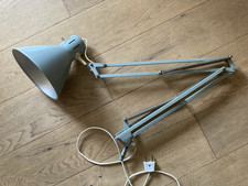 True Vintage Architektenleuchte Schreibtischlampe grau dänisches Design 1950er