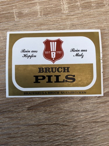 Bieretikett brauerei bruch - brauerei,