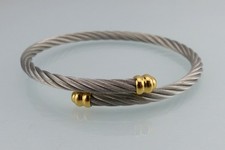 PHILIPPE CHARRIOL  Celtic Armreif - Stahl-Gold - mit Tasche & Unterlagen